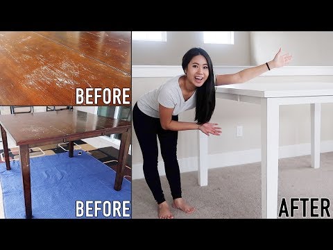 How to paint & refinish table