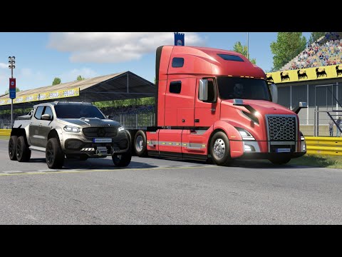 Mercedes-Benz X Class Carlex EXY Monster X 6x6 Concept vs Volvo VNL 760 Tactor Truck 2018