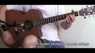 Video thumbnail for Phosphor Bronze String Comparison (Acoustic Jumbo Guitar) by LZFILM