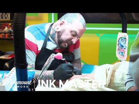 Ingenuity Under Pressure - New School: Elimination Tattoo | Ink Master: Shop Wars (Season 9)