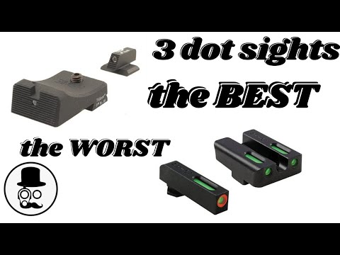 The BEST 3 dot iron sights and how to use them  - and a cheap sight mod! (why 3 dot sights suck!)