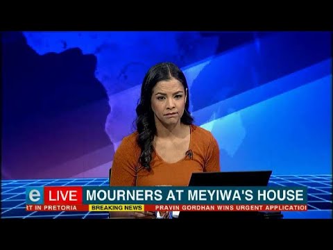 Mourners at Meyiwa's house in KZN