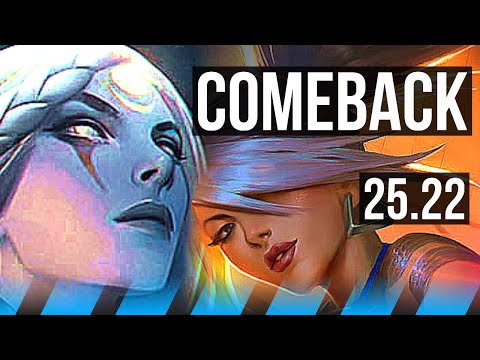 DIANA vs AKALI (MID) | Comeback | EUW Master | 25.22