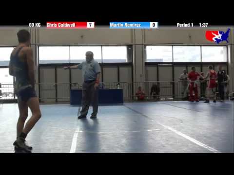 Chris Caldwell vs. Martin Ramirez at 2013 Junior Nationals - FILA - GR