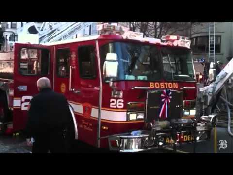 4-alarm fire in Brookline