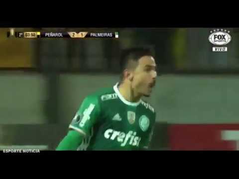 Golaço Willian Bigode Peñarol 2 X 3 Palmeiras Copa Libertadores da América 2017 "Cê Acredita?"