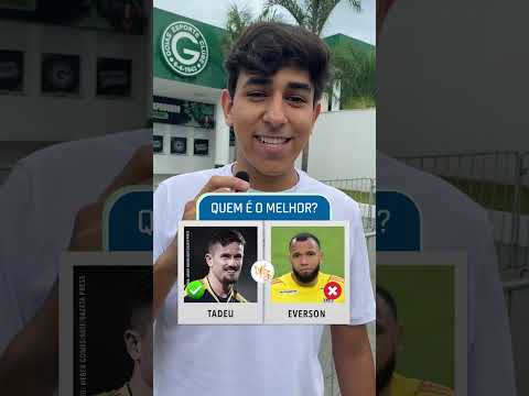 Tadeu é o melhor goleiro do Brasil? Confira as respostas desse torcedor! #shorts