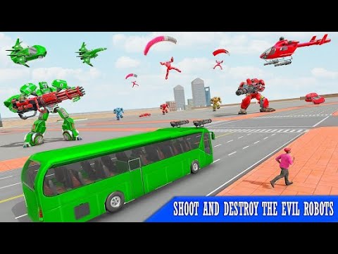 Army Bus Robot Car Game 3d - Brave Jackals |Combat Studio