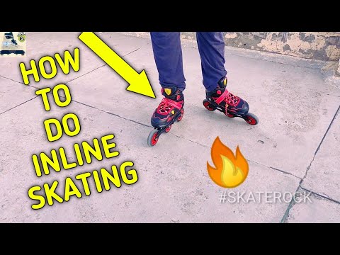 How to start inline skating for beginner.How to do roller bladding. How to do tri skating. SKATEROCK