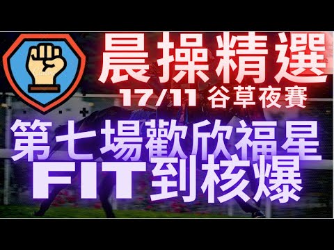 週三第七場歡欣福星狀態越黎越好！今次馬主鬥志鮮明，要攞多100萬！（2021年11月17日谷草夜賽）
