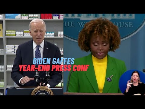 Biden Stumbles Over Pre-Written Remarks Reading From Teleprompter, Slurring; Year-End Press Conf