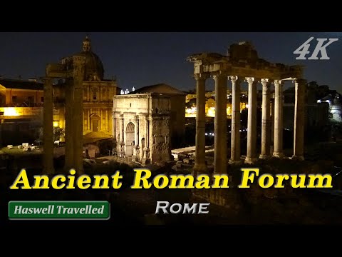 Experience Ancient Roman Forum (Foro Romano) - Rome Italy Travel 4K