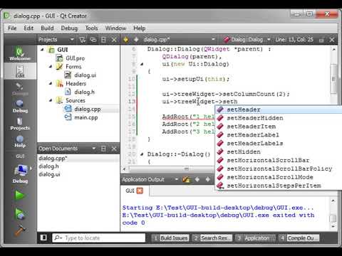 C++ Qt 22   QTreeWidget Continued
