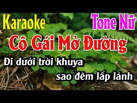 Cô Gái Mở Đường Karaoke Tone Nữ Karaoke Lâm Organ - Beat Mới