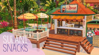 Sulani Snacks | Home Chef Hustle Snack Bar | The Sims 4 Stop Motion Build | NoCC
