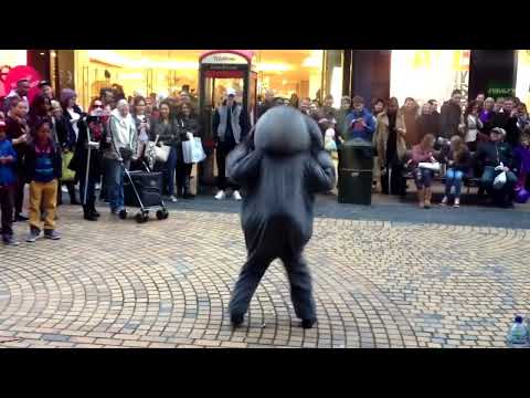 Lion and elephant playing the drums in Bromley high street today...