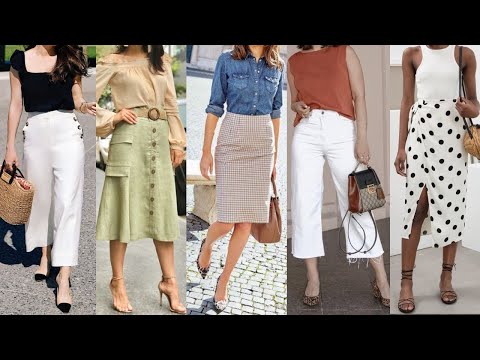 ESTILO ELEGANTE Y  FEMENINO  en estas COMBINACIONES de ROPAS DE MODA para MUJER 2024