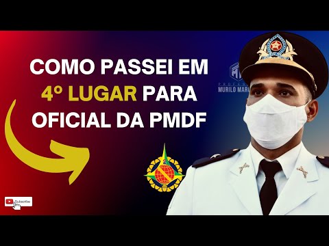 Como passei em 4º lugar para a PMDF