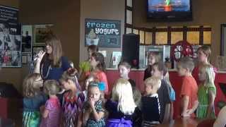 "Put a Little Love in Your Heart" Lori & Homeschool Choir at Java Gounds, Intros & Happy Birthday