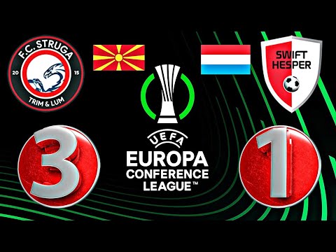 Struga 3-1 Swift Hesperange | ECL 2023-2024