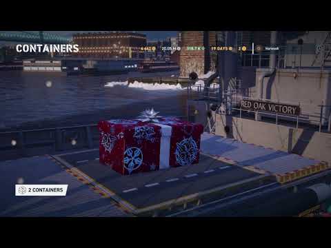 World of Warships: Legends opening 7 Super Santa boxes