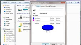 How to remove write protection and format a RAW Flash Drive