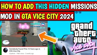 Somebody Found This 15 Years ago in GTA Vice City // Gta Vice City add 100 New Missions Pack