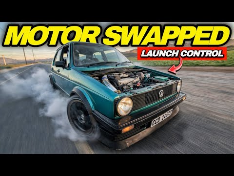 Savage 2L 8Valve Swapped Golf Mk1 with Launch Control 🔥#cars #mk1 