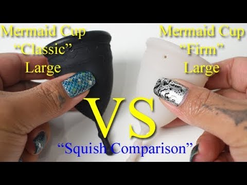 Mermaid Cup Classic vs Firm Large - Menstrual Cup