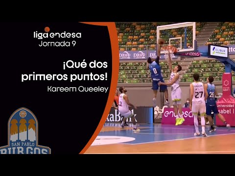 KAREEM QUEELEY... la hunde en su primera canasta | Liga Endesa 2020-21