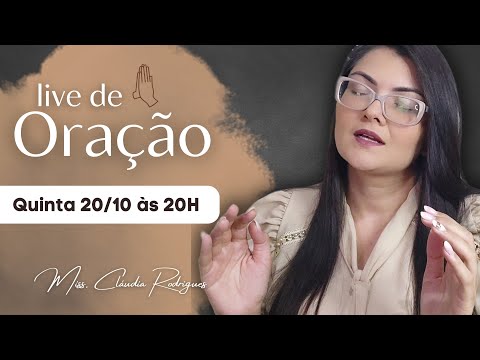 Live Profética de ORAÇÃO 20/10 • Cláudia Rodrigues