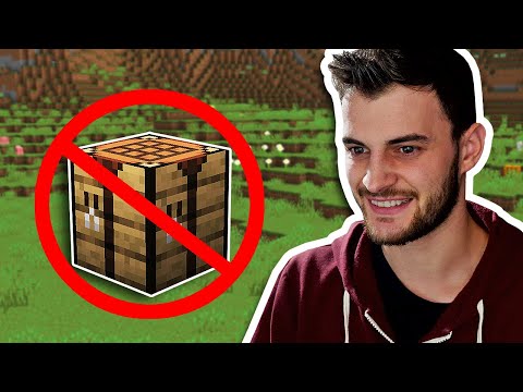 Minecraft Hardcore, But Crafting Tables Are Banned