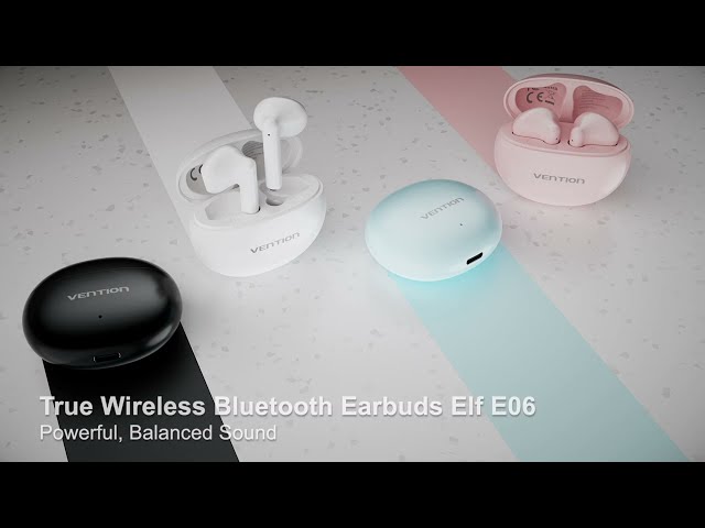 Vention ELF 06 NBKW0 Auriculares Bluetooth com Estojo de Carga e Autonomia até 6h Brancos video