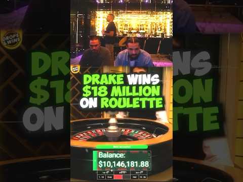 🤯 DRAKE WINS $18 MILLION DOLLARS ON ROULETTE 🤑 #gambling #stake #casino #drake #shorts #trending