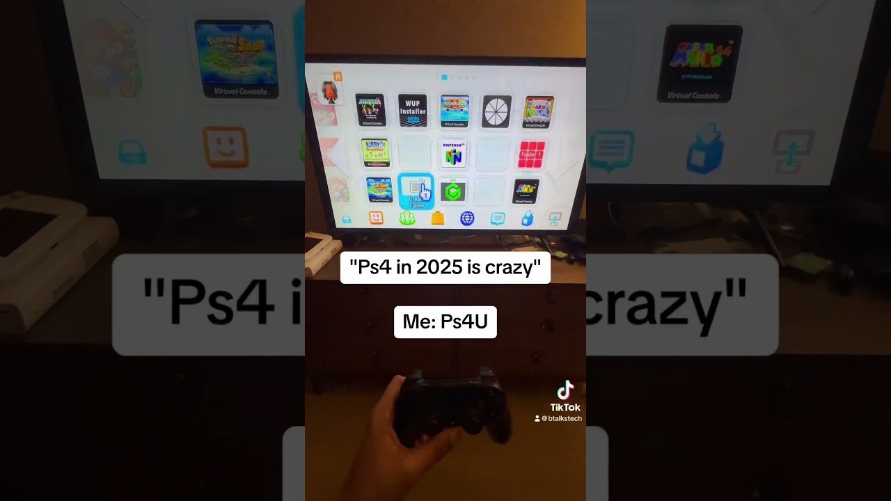 Ps4 in 2025 is crazy. Nah Ps4U is crazy! #nintendo #wiiu #gaming #ps4 #modded
