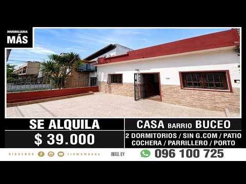 Video de YouTube - Casa Alquiler 2 dormitorios Cochera Buceo Montevideo iMas.uy LC *
