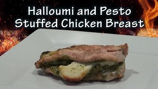 Chicken breast stuffed with Halloumi cheese and Pesto is a succulent  and delicious meal. So simple 