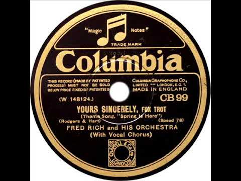 Fred Rich - Yours Sincerely (Rollickers Quartet)