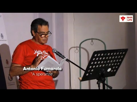 Antonio Fumarola declama: "A speranze"