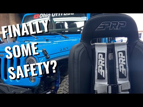 WE GOT SOME NEW PRP SEATS AND HARNESS. And install them on our Jeep Wrangler JKU.