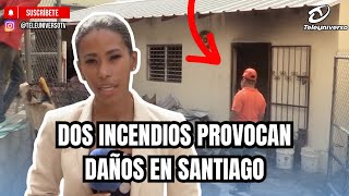 TWO FIRES CAUSE DAMAGE IN SANTIAGO