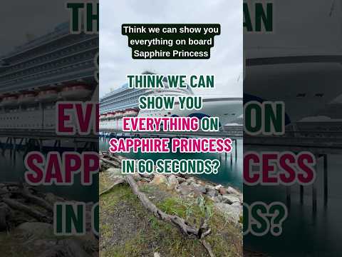 Thumbnail for Sapphire Princess ship tour in 60 seconds! #cruise #shorts