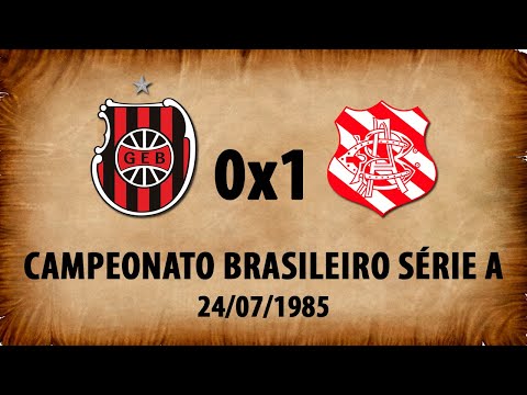 G.E.Brasil 0x1 Bangu - Semifinal Campeonato Brasileiro 1985