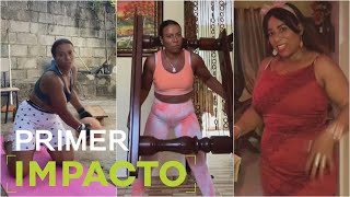 Use sticks, chairs, and mattresses: Woman goes viral on social media for her exercise style
