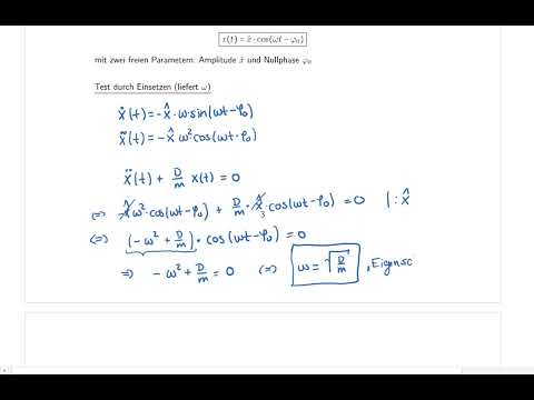 The free, undamped harmonic oscillation