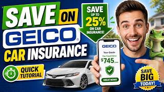 How to Save on Car Insurance with Geico - Quick Tutorial