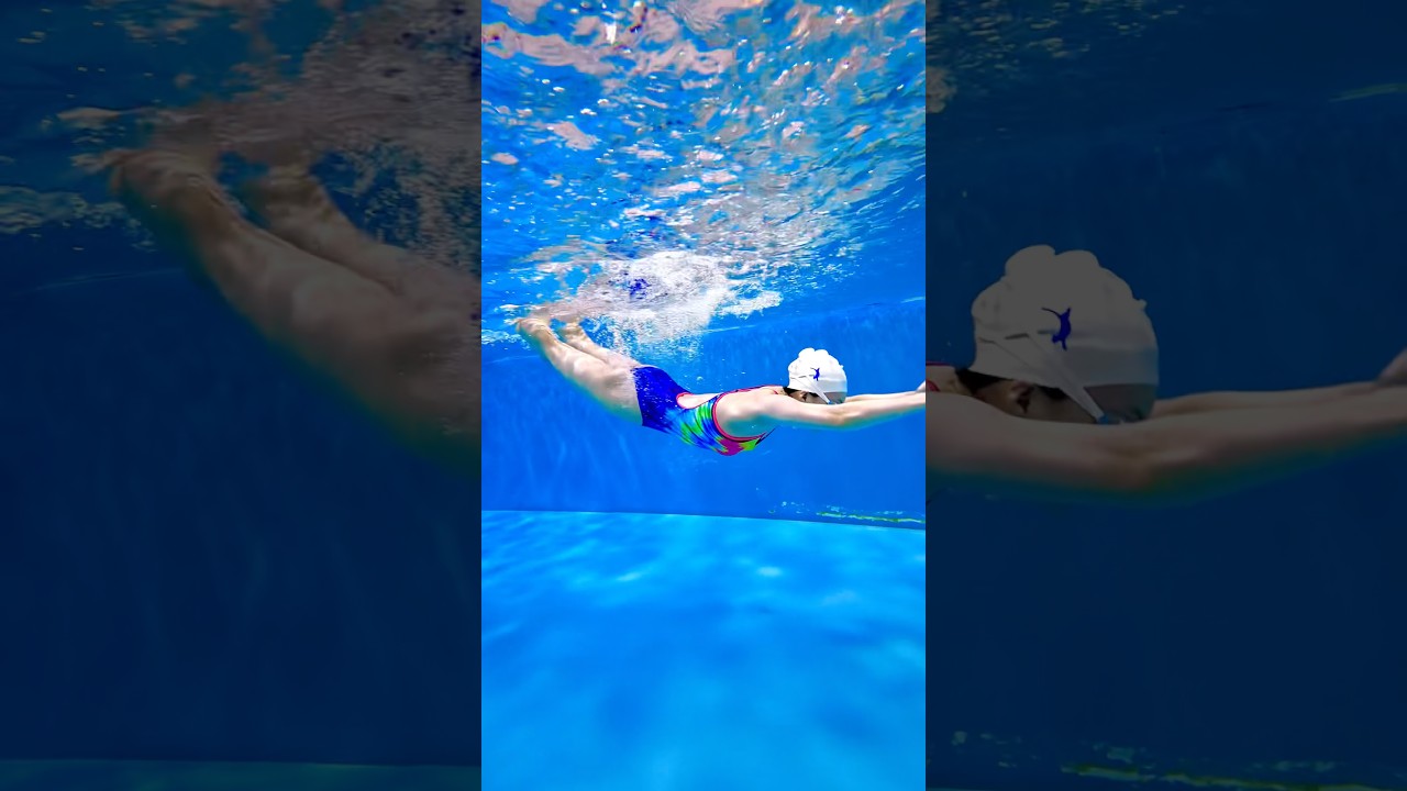 This Underwater Slow-Mo is Oddly Satisfying 🌊 #shorts #swimming #swim