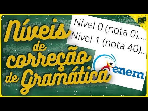 NÍVEIS 0 E 1 DA REDAÇÃO ENEM NA COMPETÊNCIA 1 [AS NOTAS 0 E 40 NA CORREÇÃO]