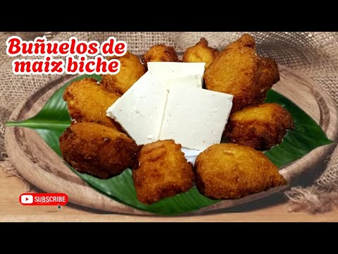 Buñuelos de maíz biche/tortas de choclo/buñuelos de maíz verde