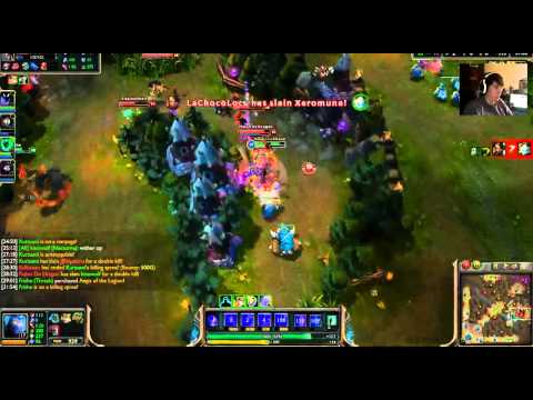 Shen snipes the ADC then narrowly escapes